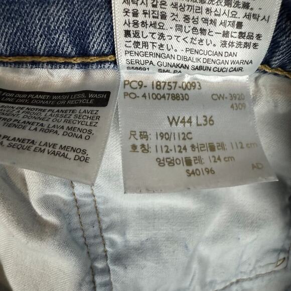 Levi's 541 Jeans Men's 44x36 Blue Denim Medium Wash Athletic Taper Straight Leg - Picture 13 of 13